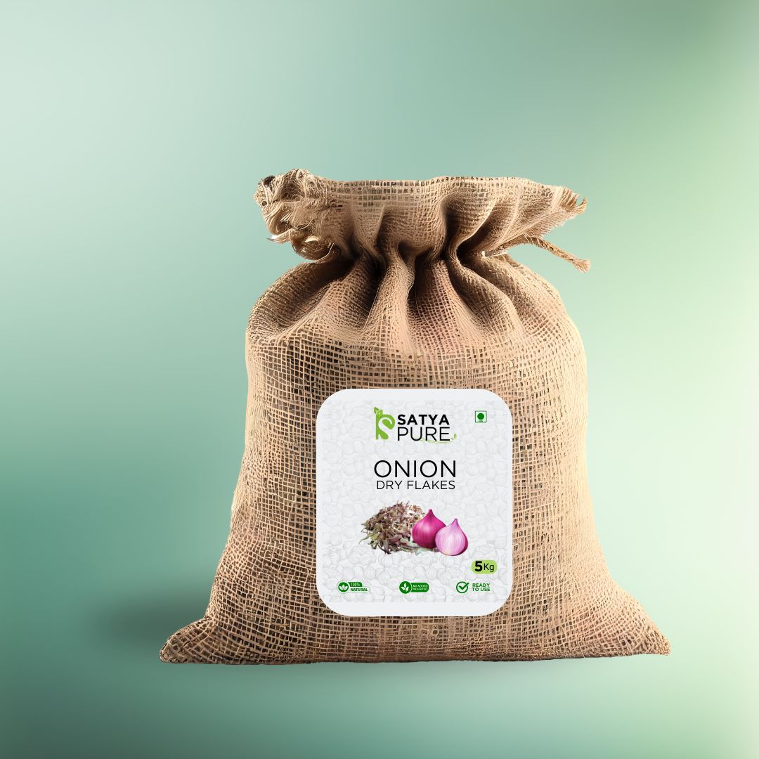 ORGANIC DEHYDRATED ONION FLAKES - 5 Kg